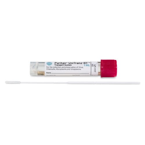 Зонд-тампон для вируcов - UniTranz-RT® - Puritan Medical Products - на хламидию (Chlamydia) / на микоплазму / с транспортной средой