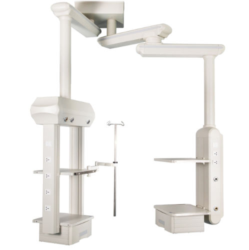 Потолочный медицинская консоль-балка - Shanghai Zhenghua Medical Equipment - для анестезии / для интенсивной терапии / шарнирный