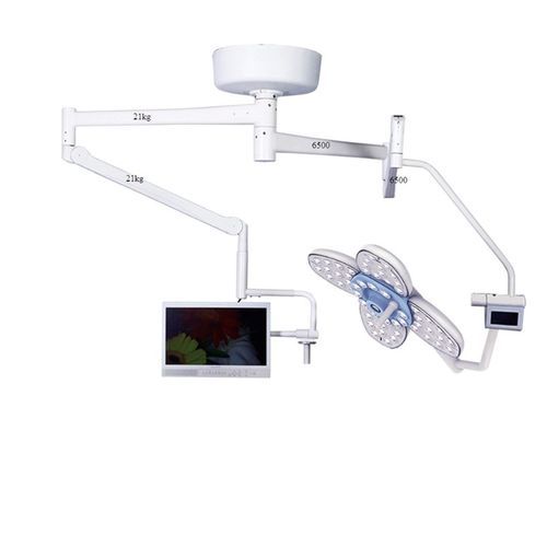 Потолочный хирургический светильник - EXLED6500 - Shanghai Zhenghua Medical Equipment - светодиодный / 2 штатива / 97