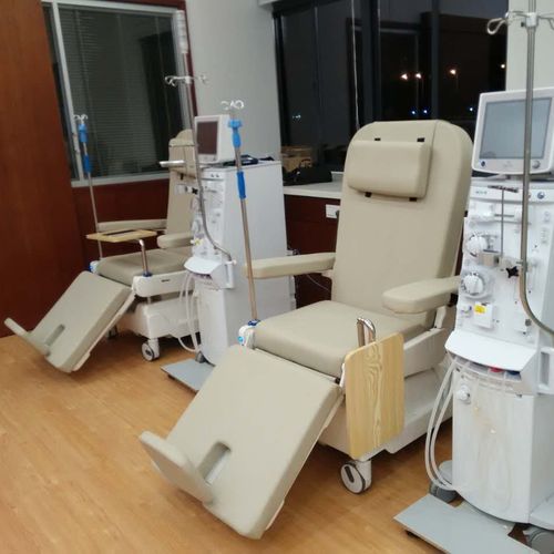 Электрическое кресло для гемодиализа - PY-YD-410 - Nanning Passion Medical Equipment - 3 секции / для химиотерапии / на роликах
