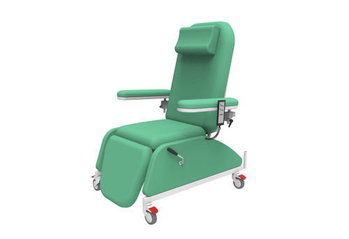 Электрическое кресло для забора крови - PY-YD-810 - Nanning Passion Medical Equipment - 3 секции / на роликах / Тренделенбург