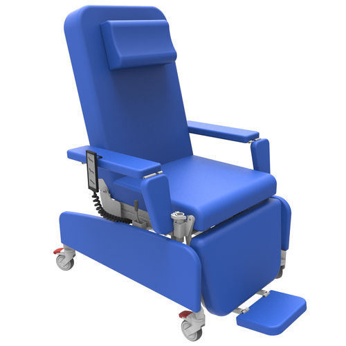 Электрическое кресло для забора крови - PY-YD-810 - Nanning Passion Medical Equipment - 3 секции / на роликах / Тренделенбург