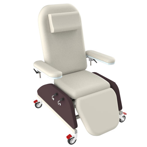 Ручное кресло для гемодиализа - PY-YS - Nanning Passion Medical Equipment - 3 секции / для химиотерапии / на роликах