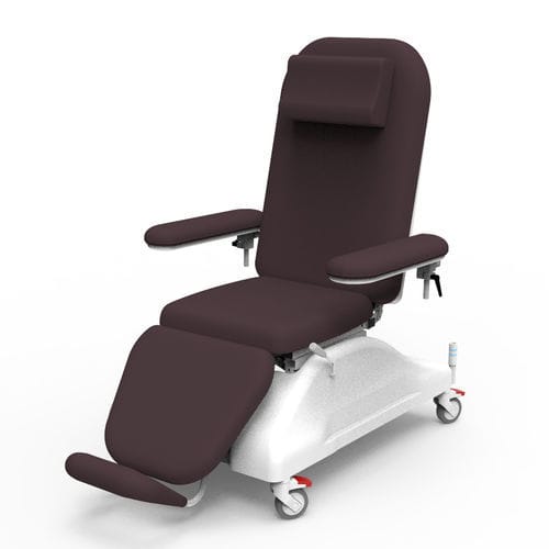 Электрическое кресло для забора крови - PY-YD-510 - Nanning Passion Medical Equipment - 3 секции / на роликах / Тренделенбург