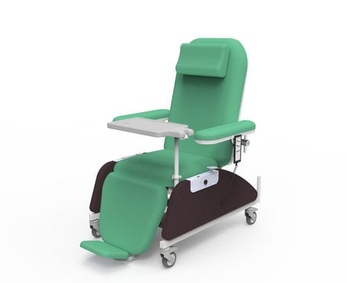 Электрическое кресло для забора крови - PY-YD-810(upgraded) - Nanning Passion Medical Equipment - 3 секции / с опорой для голеней / с подставкой для ног