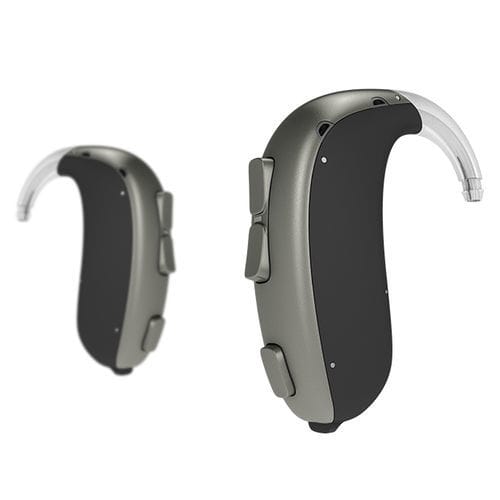 Слуховой аппарат BTE - Leox  - bernafon - с Bluetooth® / черный / серый