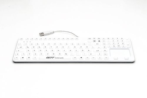 Медицинская клавиатура с цифровым блоком клавиатуры - Cleantype® Prime Panel+ - GETT Gerätetechnik - с сенсорной панелью / с указателем / с международной раскладкой
