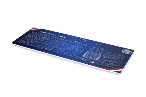 Медицинская клавиатура с цифровым блоком клавиатуры - Cleankeys® CK4 - GETT Gerätetechnik - с сенсорной панелью / с международной раскладкой / с указателем