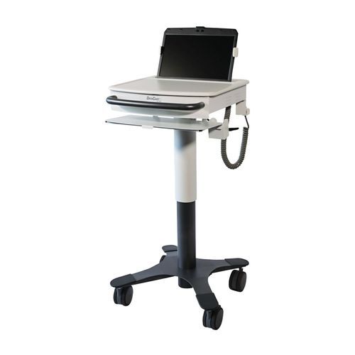Медицинская компьютерная тумба - DCT-1B3 - Lund Industries - для ноутбука / защищенная / с регулируемой высотой