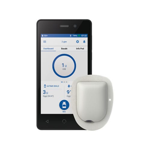 Инсулиновый насос с беспроводной сетью - Omnipod DASH® - Insulet - водонепроницаемый / для смартфона