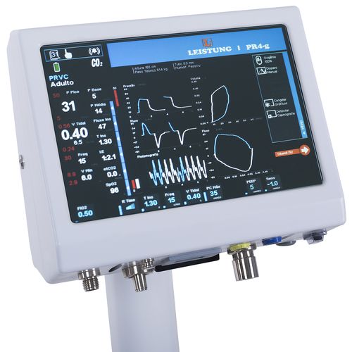 Аппарат ИВЛ для неотложной помощи - PR4-G Touch - Leistung Brasil - электронный / электропневматический / транспортный