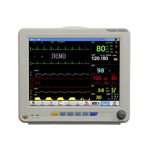 Настольный монитор пациента - JR2000E - SHANXI JERRY MEDICAL - для ЭКГ / частота дыхания / TEMP