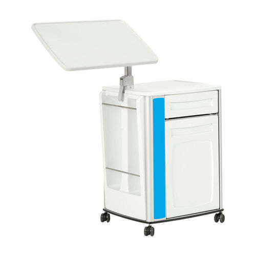 Прикроватный столик на роликах - 10.ME.1822 - JMS Healthcare Furniture - со встроенным прикроватным столиком