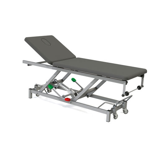 Гидравлический диагностический стол - 10.DV.1684.1 - JMS Healthcare Furniture - с регулируемой высотой / с регулируемой спинкой / на роликах