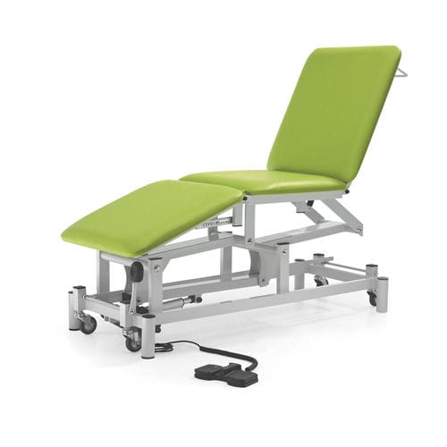 Электрический диагностический стол - 10.DV.1655 - JMS Healthcare Furniture - с регулируемой высотой / с регулируемой спинкой / на роликах