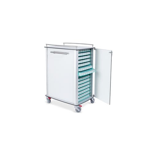 Медицинская тележка - 10.CR.1595 - JMS Healthcare Furniture - для лекарств / транспортная / 1 дверца