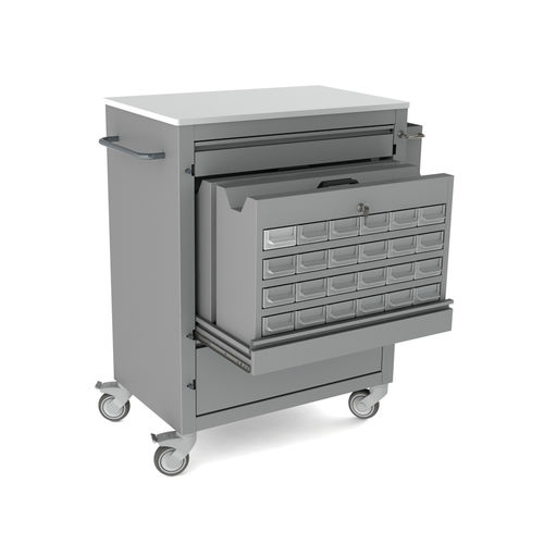 Медицинская тележка - 10.CR.1586 - JMS Healthcare Furniture - для медикамента / для хранения / из металла