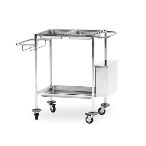 Медицинская тележка - 10.MC.7111 - JMS Healthcare Furniture - для общего применения / для перевязки / из нержавеющей стали
