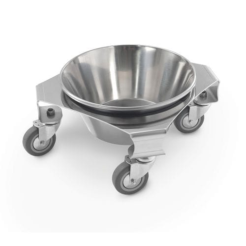 Подставка под медицинский лоток на колесиках - 10.AD.1456 - JMS Healthcare Furniture - из нержавеющей стали
