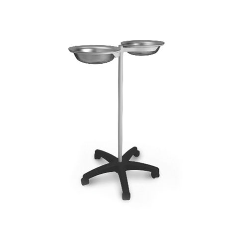 Подставка под медицинский лоток с двумя баками - 10.AD.1450 - JMS Healthcare Furniture - на колесиках / из нержавеющей стали