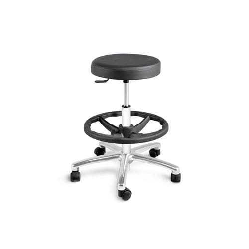 Табурет для учреждений здравоохранения - 10.AD.1409.D - JMS Healthcare Furniture - с регулируемой высотой / с опорой для ступней / на роликах
