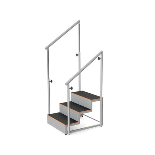 Лестница для реабилитации прямой мостик - 10.FI.5001 - JMS Healthcare Furniture - 2 поручня