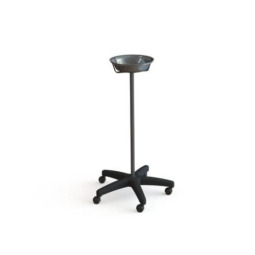 Подставка под медицинский лоток на колесиках - 10.AD.1451 - JMS Healthcare Furniture - из нержавеющей стали