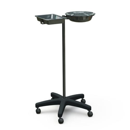 Подставка под медицинский лоток с двумя баками - 10.AD.1453 - JMS Healthcare Furniture - на колесиках / из нержавеющей стали