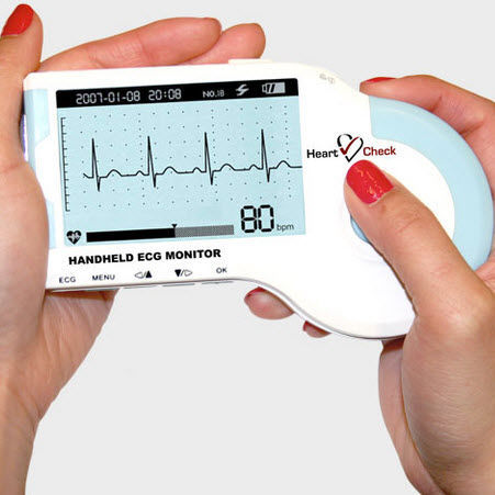 Переносной монитор пациента - HeartCheck™ - Cardiocomm Solutions - для ЭКГ / для обслуживания пациентов на дому / для учреждений EHPAD