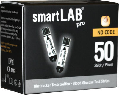 Тест-полоска для диабета - smartLAB pro - SmartLAB - гликемии / плазменная / цельной крови