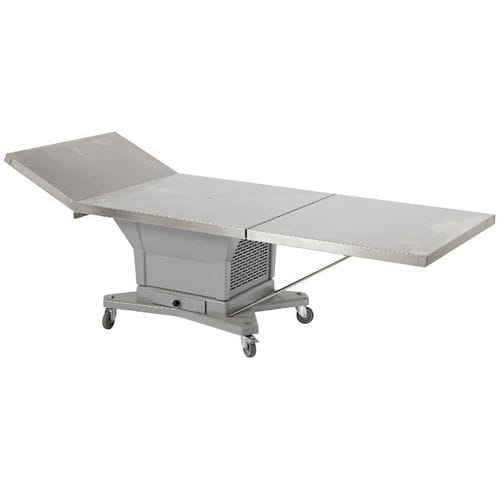 Стол для установки гроба - MSRT74, MSTR62           - Mortuary Solutions - на роликах / с выдвижными ящиками / с охлаждением