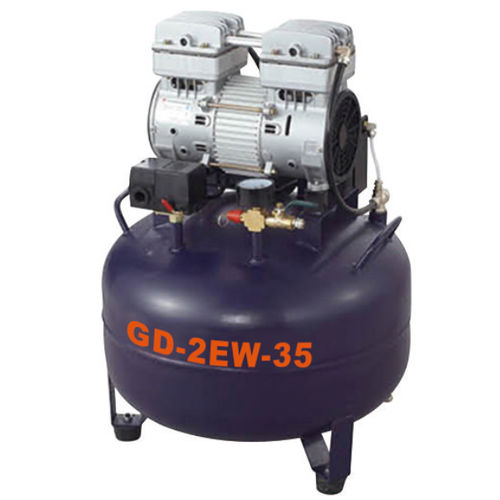 Стоматологический компрессор - GD-2EW-35 - Foshan Gladent Medical Instrument Co.,Ltd - 1 установка / без масла