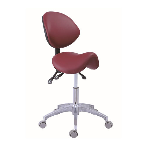 Табурет для стоматологии - GD-DTS10 - Foshan Gladent Medical Instrument Co.,Ltd - с регулируемой высотой / со спинкой / на роликах