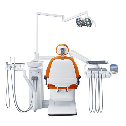 Стоматологическая установка с монитором - GD-S450 - Foshan Gladent Medical Instrument Co.,Ltd - с держателем инструментов / с освещением