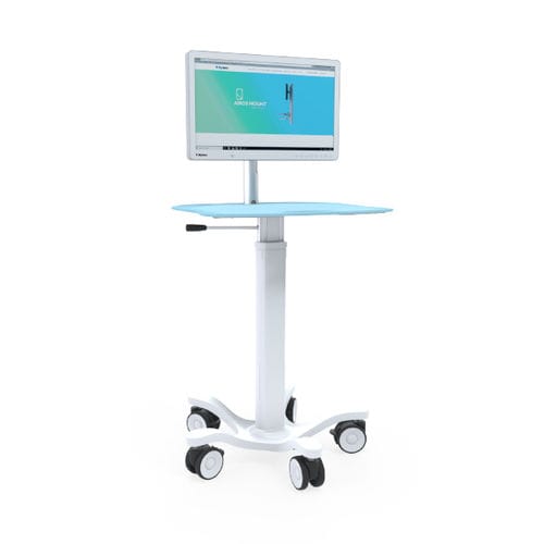 Компьютерная тумба на аккумуляторе - MIT-Cart - Bytec Healthcare - с регулируемой высотой