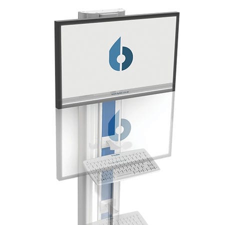 Наклонный кронштейн - AIROS ™ - Bytec Healthcare - с регулируемой высотой / для монитора / медицинский