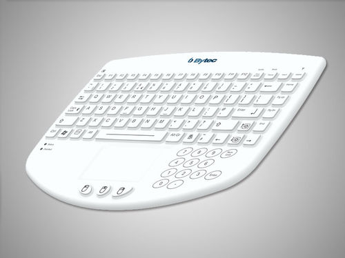 Медицинская клавиатура с сенсорной панелью - Medi-Key MK3 - Bytec Healthcare - из силиконового каучука / дезинфицируемая / моющаяся
