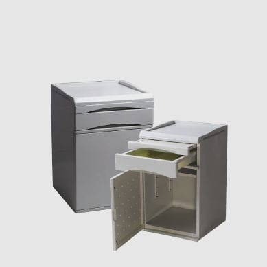 Прикроватный столик с выдвижными ящиками - HF 03 White Cream - Advanced Instrumentations