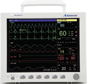 Переносной монитор пациента - PM-2000A PRO - Advanced Instrumentations - компактный / для ЭКГ / RESP