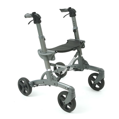 4-колесный ролятор - Discovery XL - Eurovema Mobility - бариатрический / алюминиевая рама / с сиденьем