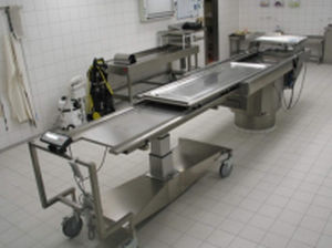 Стол для аутопсии для судебной медицины - MA-2002 - MEDIS Medical Technology - фиксированный / на роликах