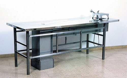Стол для аутопсии - F032001IR - Olivetti - прямоугольный / из нержавеющей стали