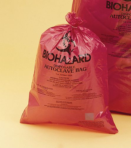 Биологически опасный пакет для упаковки - F13165-1419 - ATS Scientific Products - для медицинских отходов / стерилизуемый в автоклаве / одноразового применения