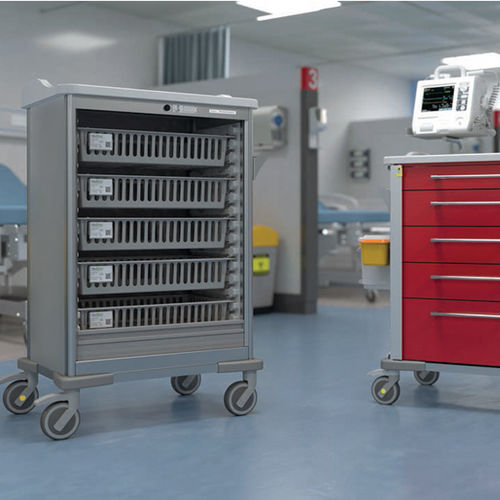 Транспортная тележка - MC7500-0050 - Medstor GmbH - для хранения / с выдвижным ящиком / модульная