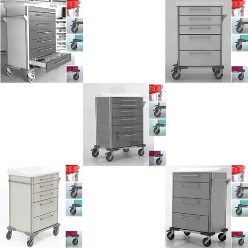 Тележка для общего применения - Medstor GmbH - для хранения / многофункциональная / с выдвижным ящиком