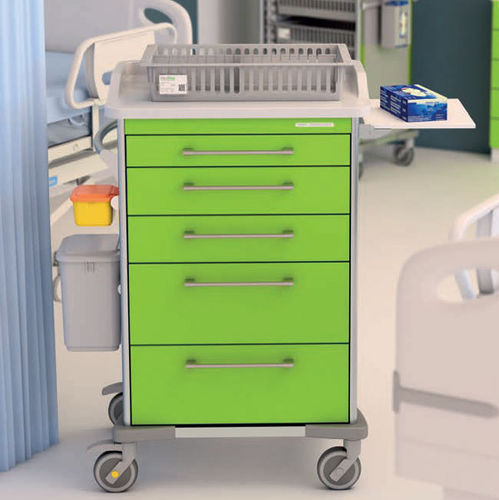 Транспортная тележка - MC6500 series - Medstor GmbH - с выдвижным ящиком / с мусорным баком