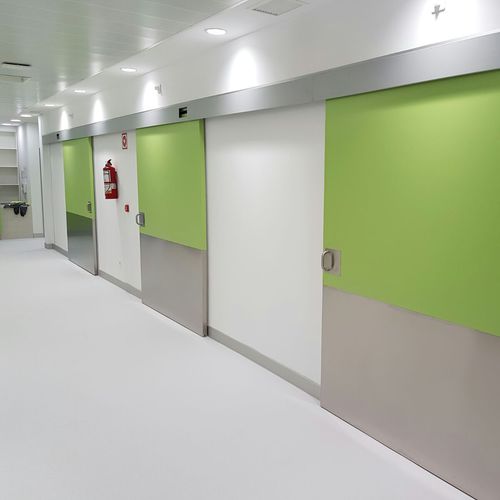Дверь для учреждений здравоохранения - SOLECO DOORS - раздвижная