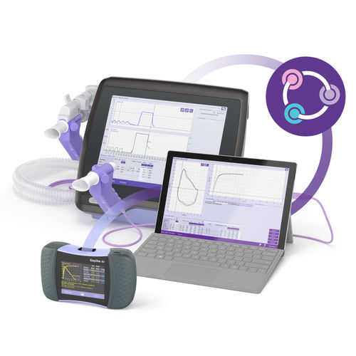 Программное обеспечение для управления данными - EasyOne Connect - ndd Medical Technologies - для составления отчетности / для проверки легких / для импортации