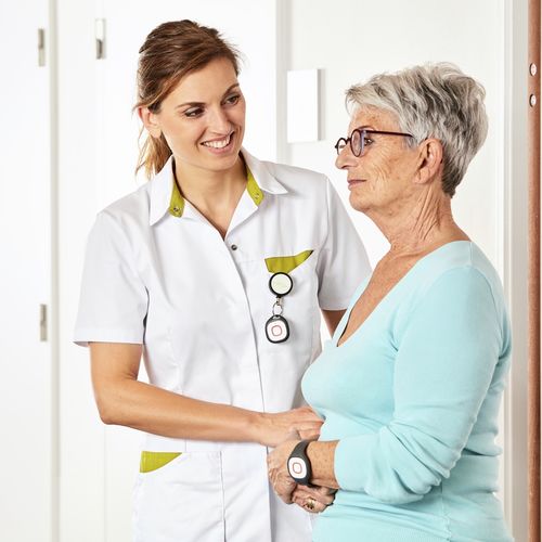 Прикроватная система вызова медсестры - Televic Healthcare - телефон / кнопка паники / браслет