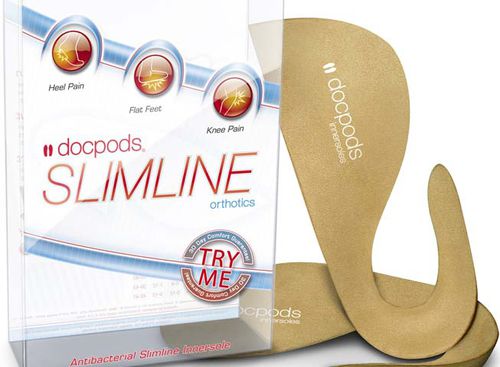Ортопедическая стелька для обуви 3/4 с подпяточной стелькой - Slimline - Docpods - с продольной арочной опорой / для взрослых